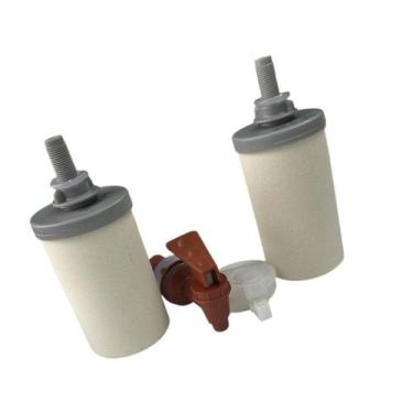 Imagem de Kit boia + torneira + 2 vela tripla ação para filtro de barro - STÉFAN