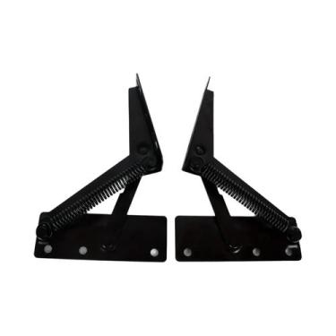 Imagem de Dobradiça De Mola De Aço Reforçada Com Abertura De 80 Graus Para Porta