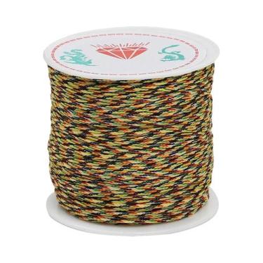 Imagem de Fio De Nylon Trançado 0.8mm 50M Para Pulseiras, Borlas E Miçangas - Id