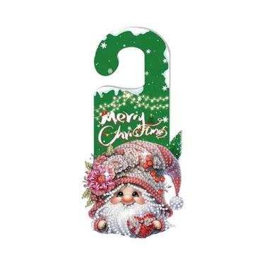 Imagem de Enfeite De Natal Para Pendurar Na Porta Em Acrílico Com Pintura Diaman