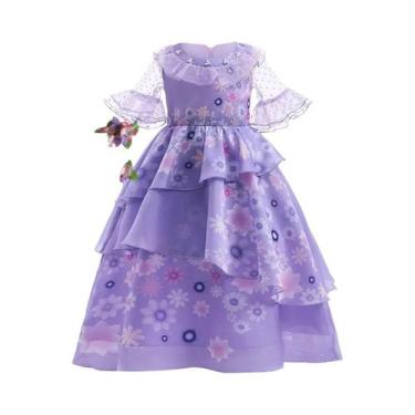 Imagem de Vestido Floral De Verão Para Meninas, Fantasia Infantil Isabela, Traje