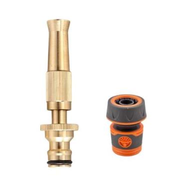 Imagem de Pistola De Água De Alta Pressão Ajustável Com Bico De Latão Para Lavag