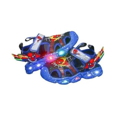Imagem de Sandálias Esportivas LED Do Homem-Aranha Para Meninos, Disney, Verão, 