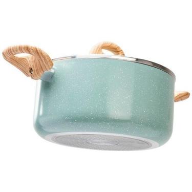 Imagem de Jogo de Panelas Brinox Antiaderente Ceramic Life 6 Peças Botanika com 