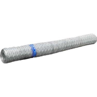 Imagem de Tela Metálica Hexagonal, Galinheiro, Coleira Branca, Malha 2", 23 BWG 