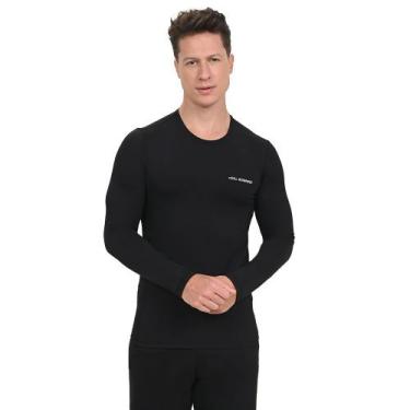 Imagem de Camiseta Manga Longa Flex Compression Olympikus Masculina, Preto, P
