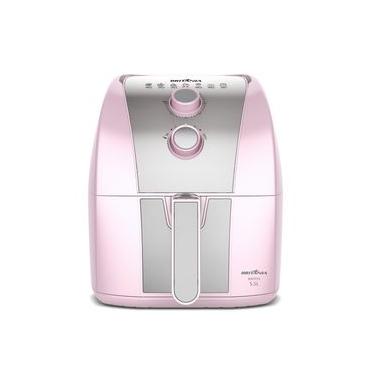 Imagem de Air Fryer Rosa Britânia 5,5L Cesto Pinkstone 1500W BAFE53