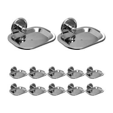 Imagem de Kit 12 Saboneteira Chroma Cromada Steel - Steel Design