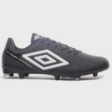 Imagem de Chuteira Masculina Campo Master Class Club Preto Lima Umbro U01FB00471-126-Masculino