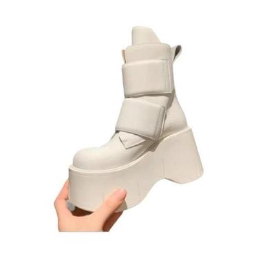 Imagem de Botas Femininas De Inverno E Outono À Prova d'Água Com Solado Grosso E