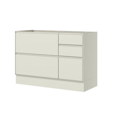 Imagem de Balcão Pia 01 Porta 04 Gavetas C655 Fineze Areia Hp - Henn