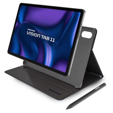 Imagem de Tablet Positivo Vision TAB 11 com Capa e Caneta 4GB RAM 128GB 4G Tela 