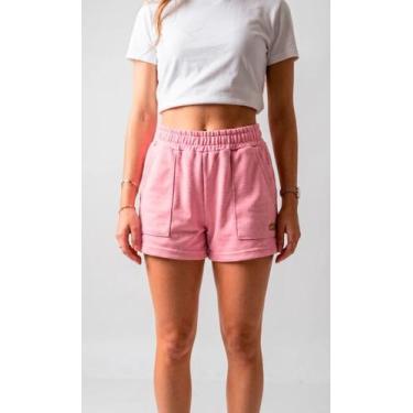Imagem de Short Feminino Moletinho Reforçado Cintura Ajustável 628 - Fashion Nee