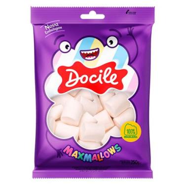 Imagem de Marshmallow Tubo Branco Maxmallows Docile - 250g