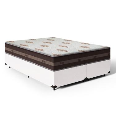 Imagem de Cama Box Super King + Colchão De Molas - Anjos - Classic Superlastic - 193x203x61cm