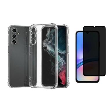 Imagem de Capa Capinha Case Anti Impacto + Pelicula Anti Espiã Samsung Galaxy A1