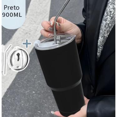Imagem de Copo termico com canudo- Tudo em Caixa