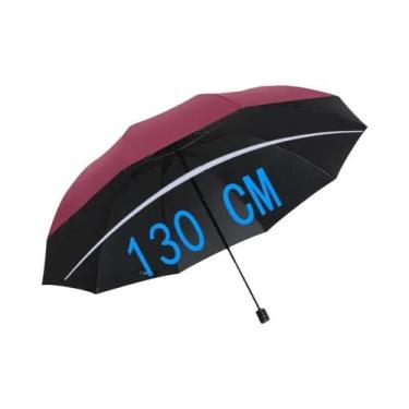 Imagem de Guarda-chuva Grande Dobrável De 130CM, Resistente Ao Vento E À Água, P
