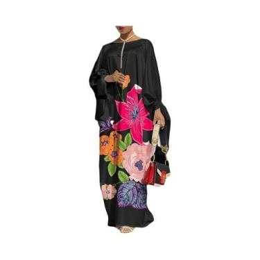 Imagem de Vestido Longo De Verão Floral Boêmio Para Mulheres, Elegante E Casual,