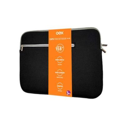 Imagem de Case Luva Capa Para Notebook 15.6'' Neoprene Oex Preta Bolso