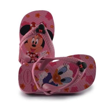 Imagem de Chinelo Infantil Havaianas Feminino Baby DISNEY CLASSICS, Rosa, Chicle