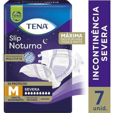 Imagem de Fralda Geriátrica Para Incontinência Tena Slip Noturna M 7un