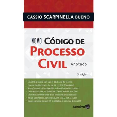 Imagem de Livro - Novo Código de Processo Civil Anotado - 3ª Edição 2017