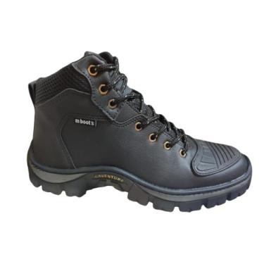 Imagem de Bota Coturno Utilitária Moto Proteção Troca Marcha - M Boots, Preto, 4