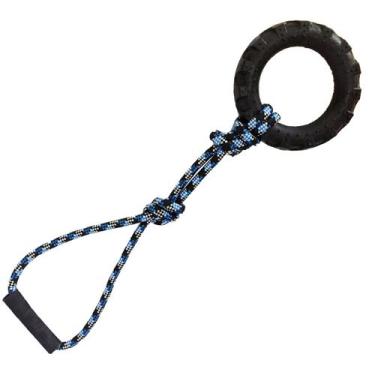 Imagem de Brinquedo Puxador Corda Cabo de Guerra Para Cães Gr Premium - RB Pet