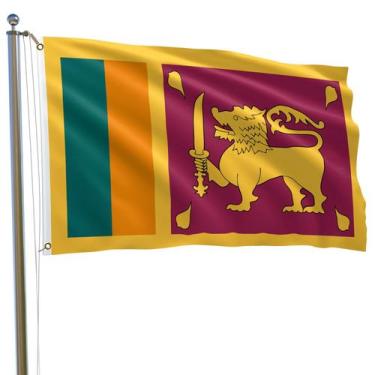 Imagem de Bandeira MTTUOU Sri Lanka 150x240cm Poliéster Resistente ao Desbotamen