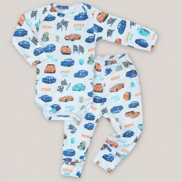 Imagem de Conjunto Longo para Bebê Body e Calça Básico 100% Algodão Cor:CarrosTa