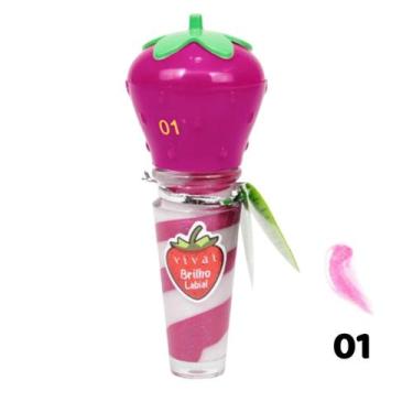 Imagem de SODO Gloss Brilho Labial Moranguinho Vivai, Roxo