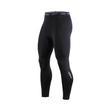 Imagem de Calças De Compressão Masculinas Cool Dry Para Corrida, Leggings Esport