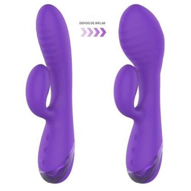 Imagem de Vibrador Recarregável com Estimulador Clitoriano Integrado e Função In
