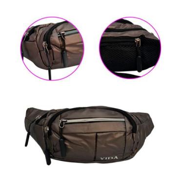 Imagem de Pochete Masculina Bolsa Cintura Transversal Motoqueiro Moto Boy Trabal