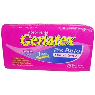 Imagem de Absorvente Pós-Parto Geriatex Com 15 unidades Absorvente Pós-Parto Geriatex Fluxo Intenso - 15 unidades