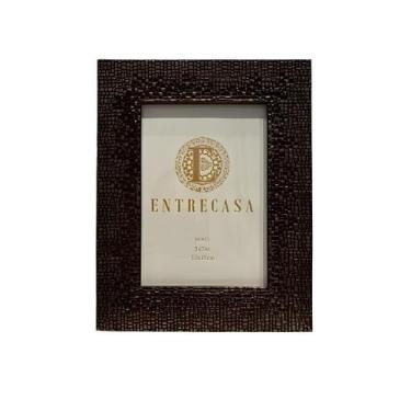 Imagem de Porta retrato em mdf textura 10x15cm bronze entrecasa