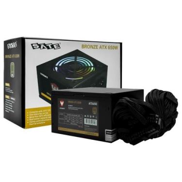 Imagem de Fonte de Alimentação ATX650 650W ATX 80 Plus Bronze Preto Satellite, B