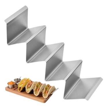 Imagem de Suporte Porta Tacos e Tortilhas Premium em Inox - Generic