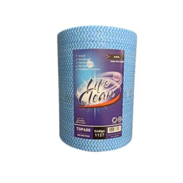 Imagem de Pano Multiuso Rolo 240M  Azul c/600 panos - Life Clean