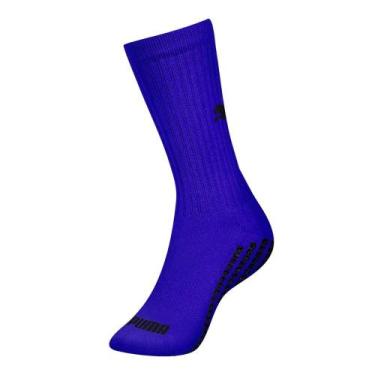 Imagem de Meia Puma Esportiva Antiderrapante Futebol 39/43, Azul royal, 39-43
