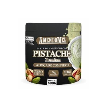 Imagem de Pasta de Amendoim Com Pistache - 500g - AmendoMel