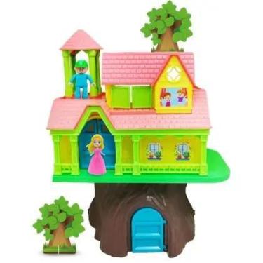 Imagem de Casinha de Boneca Casa NA árvore Divertida com Bonecos e Recortes Home