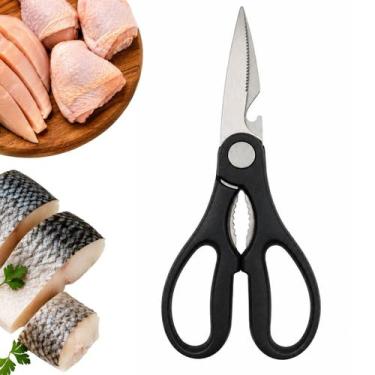 Imagem de Tesoura Cozinha Multifuncional Para Cortar Frangos Peixes - EM CASA TE