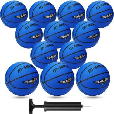 Imagem de Bolas de Basquete Jerify 12 Unidades Tamanho 7 (75 cm) Borracha Azul