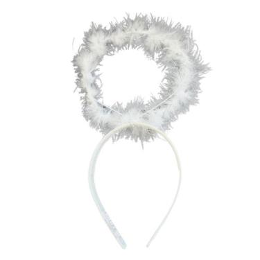 Imagem de Kit C/12 Tiaras Anjo Fantasia Halloween Carnaval Decoração - sm decora