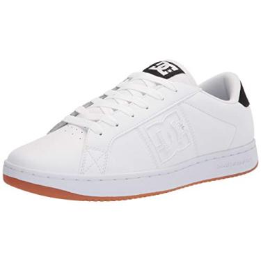 Imagem de DC Tênis de skate masculino Striker, Branco/Preto/Goma, 3.5