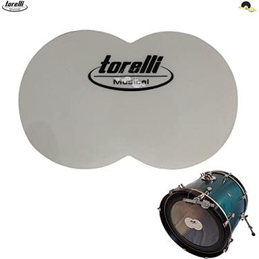 Imagem de Patch/Pad Protetor para Pedal duplo de bumbo Torelli TA080 - Aumenta a durabilidade de sua pele