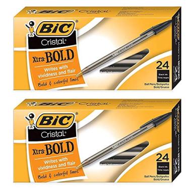 Imagem de BIC Cristal Xtra Bold Ball Point (1.6mm), Black, 48 Count