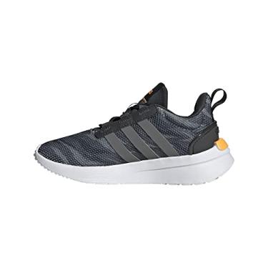 Imagem de adidas Tênis de corrida unissex infantil Racer TR21, Carbono/cinza/preto, 11 Little Kid